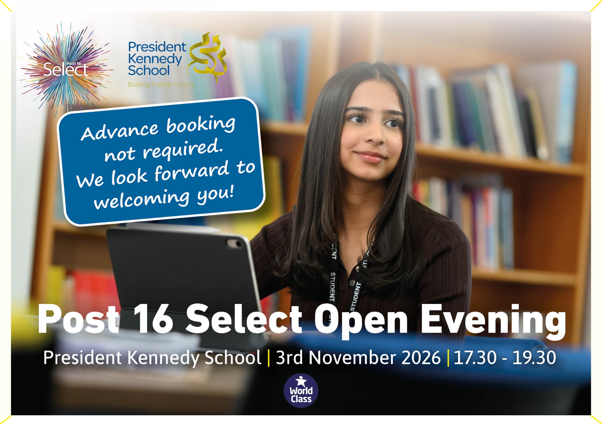 P16 Open Evening flyer